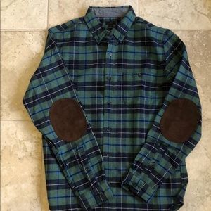 J. Crew wool shirt with elbow patches